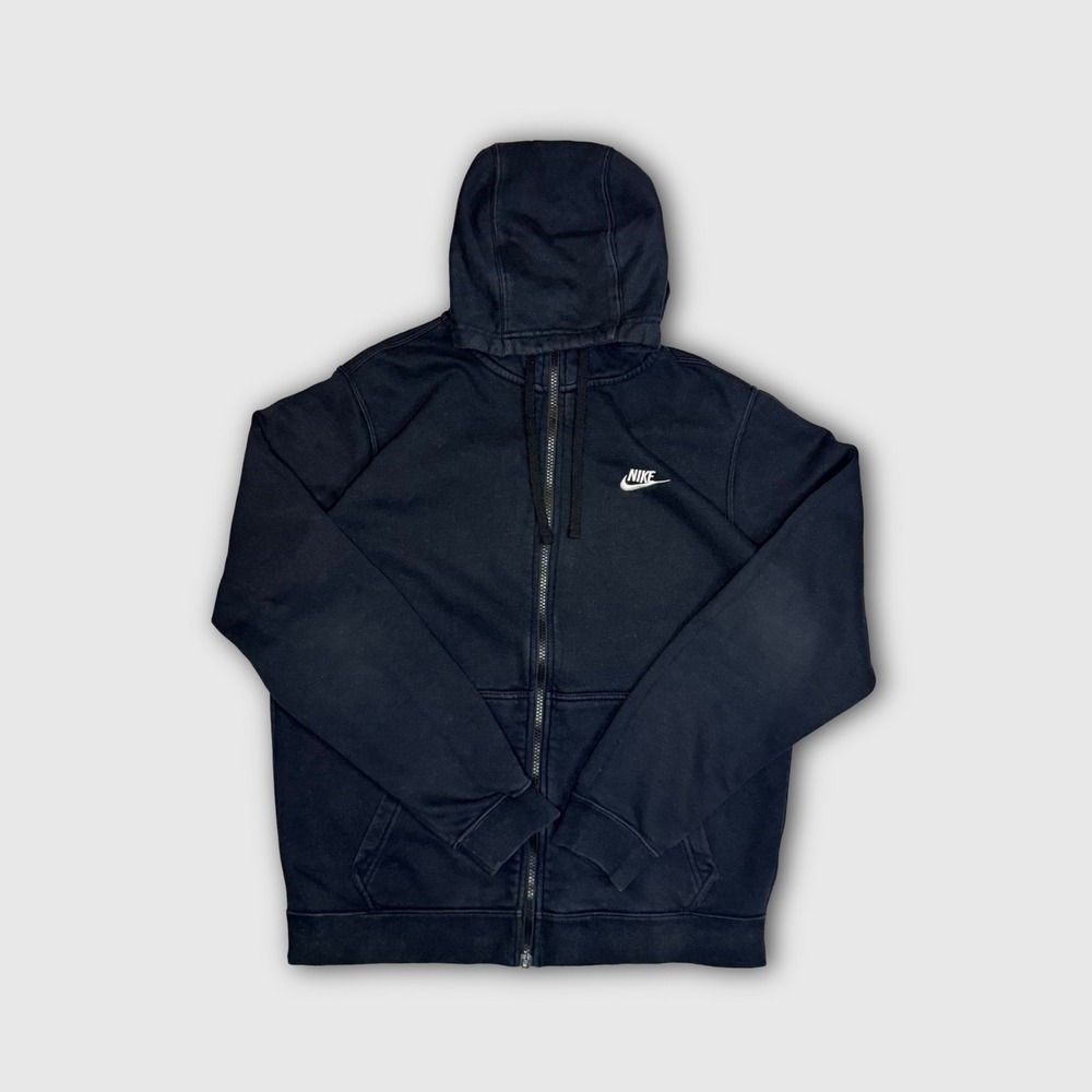 Nike Sportswear Club Full Zip Fleece Hoodie Sweater - Men's - M - Black